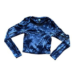 Wild Fable tie dye blue crop top